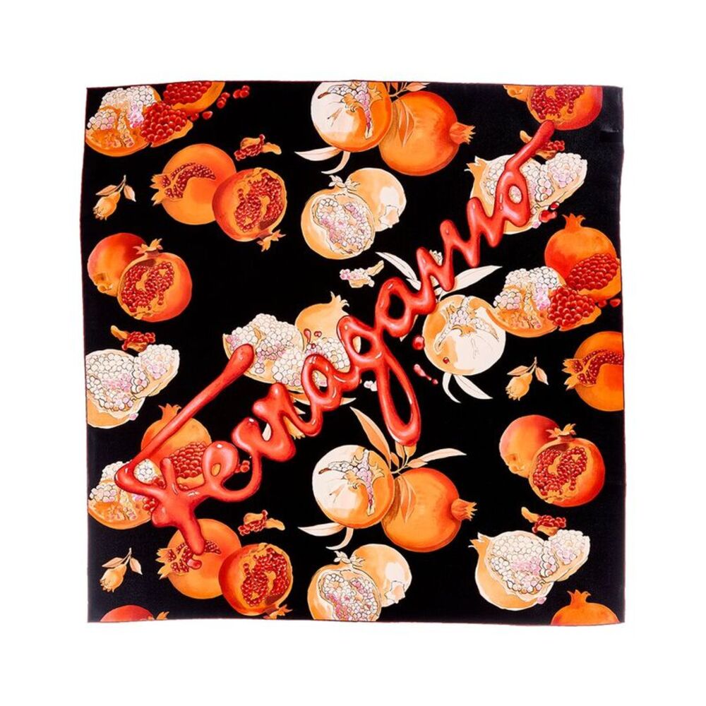 Ferragamo Silk Scarf, Black